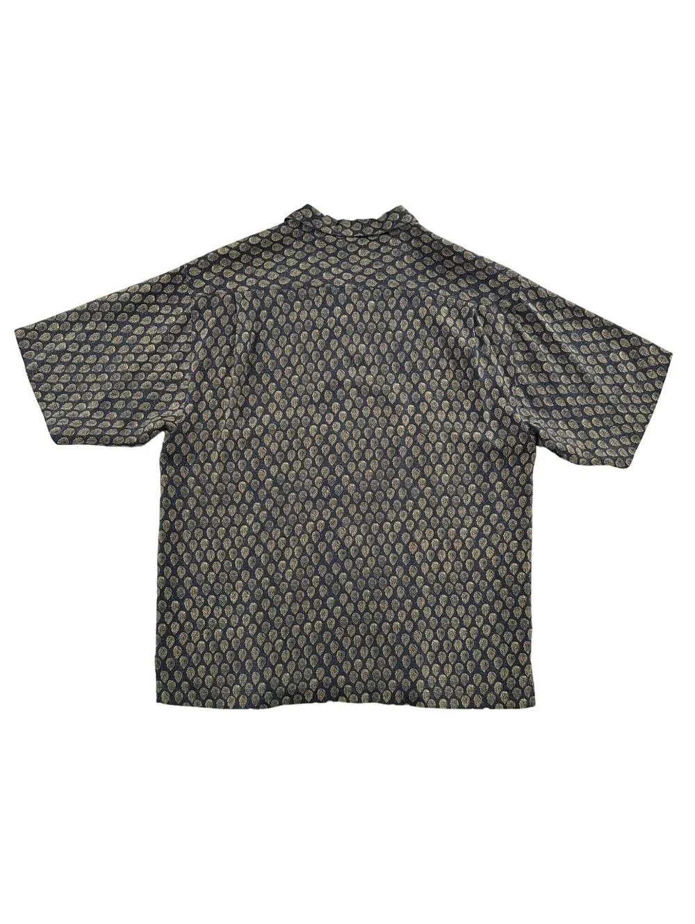 Tommy Bahama 100% Silk Paisley Print Short Sleeve Shirt XL